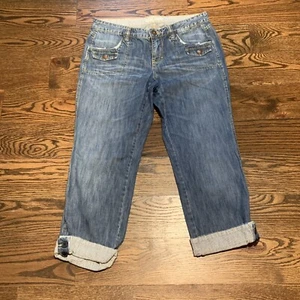 Tommy Hilfiger Womens Cropped Jeans, Distressed, Size 10, Vintage(?) - Picture 1 of 11