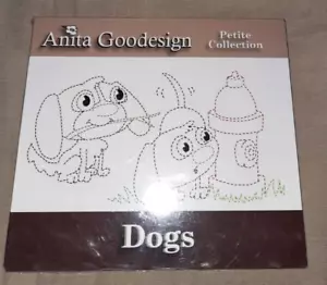 Anita Goodesign DOGS 12 genähte Designs Stickmaschine CD Steppen VERSIEGELT - Bild 1 von 2