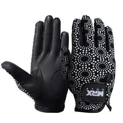 Guante de golf MRX para mujer para zurdos cuero cabretta suave guantes de ajuste regular Foto 1 de 4