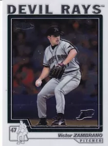2004 Topps Chrome #399 Victor Zambrano Tampa Bay Devil Rays - Picture 1 of 2