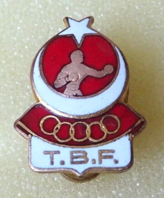 old TURKEY NOC Olympic Boxing Team PIN Badge Türkiye - Image 1 of 3