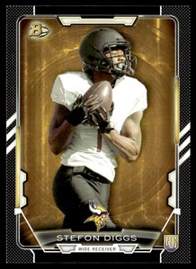 2015 Bowman Rookies Black Stefon Diggs Rookie Minnesota Vikings #50