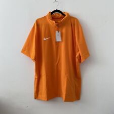 Men’s Nike Woven Coaches Jacket Short Sleeve Team Orange Size XXL