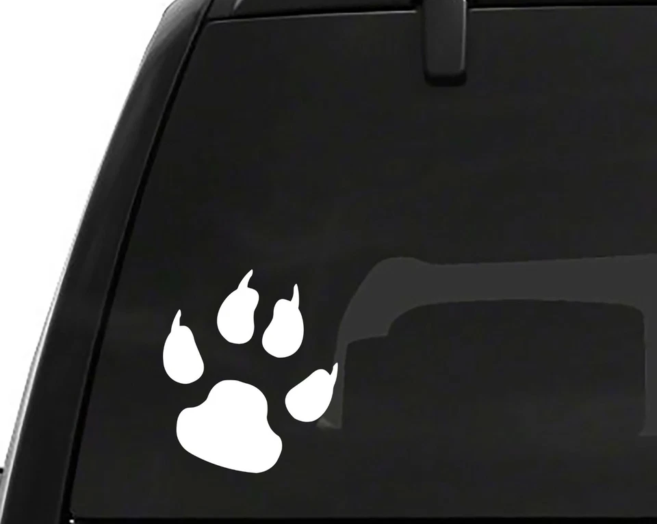 2 x Calcomanías de Vinilo Pata de Gato (5" x 4.6") - Ventana Apple Laptop Coche Camiones Foto 1 de 1