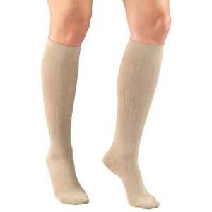 Calcetines Truform 1973 patrón para damas patrón acanalado hasta la rodilla 15-20 mmHg - Imagen 1 de 5