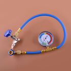 A/C Refrigerant Can Tap Charging Hose Pressure Gauge fit for R134A R22 R12