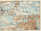 Autriche-Hongrie Danube Vienne - Budapest 1911 carte orig. + guide (4 p.) Györ 