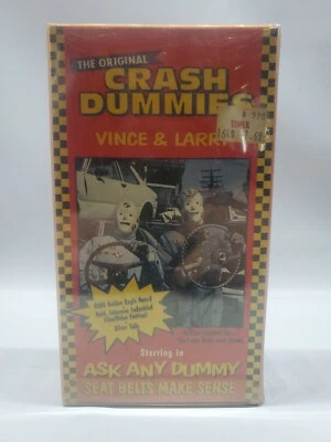 SEALED The Original Crash Dummies Vince And Larry Vhs Rare Htf Ask Any Dummy  - Image 1 of 4