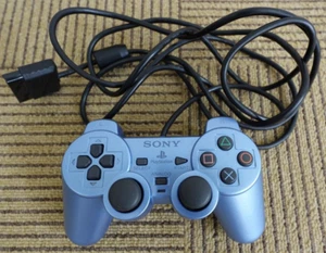 PS2 AQUA BLUE DUALSHOCK2 Analog Controller SCPH-10010 Playstation Maintained 802 - Picture 1 of 18