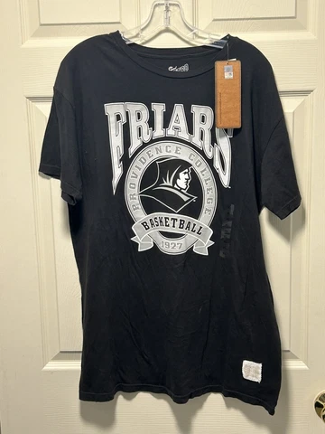 Providence College Friars Basketball Black Graphic T-Shirt XL Retro Brand Cover