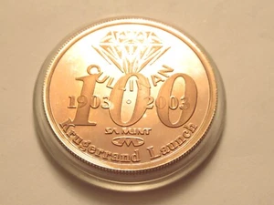Sudáfrica Krugerrand 2003 lanzamiento medalla de plata esterlina, centenario Cullinan - Imagen 1 de 3