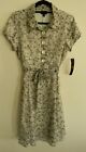 ILE New York Dress Size 10 Ivory with Tan and Brown Dots