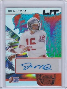 2022 Pro Set Metal Lit Auto Joe Montana 49ers 5/25 - Bild 1 von 2