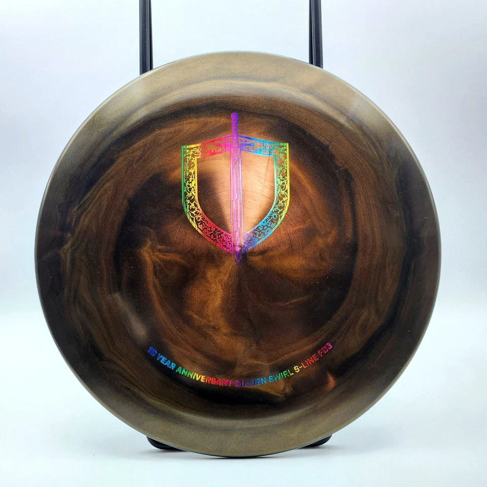 Discmania Special Edition Golden Swirl S-Line FD3 10 Year Anniversary 174 grams - Image 1 of 1