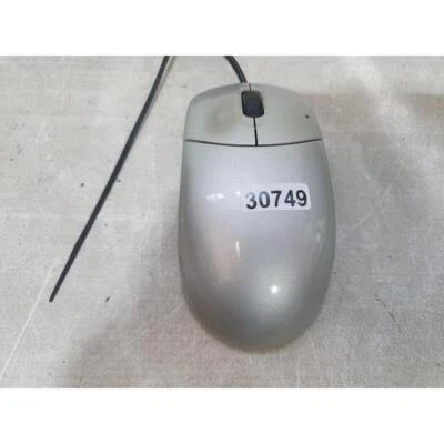 SAGM002 Mechanical Mouse Silver & Black Wired PS/2 3-Buttons Scroll Wheel for PC - Image 1 of 4