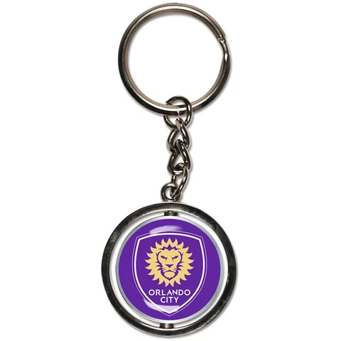 WinCraft Orlando City SC Spinner Key Ring Cover