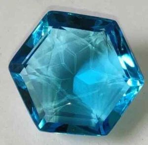 56.15 Ct. AAA+ Large Swiss Blue Topaz Hexagon Cut Loose Gemstone Gift 4 Birthday - Picture 1 of 6