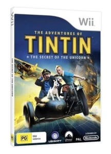 Tintin game Wii +Wii U NEW RARE AUS! Secret of Unicorn tin tin comic cartoon DVD - Picture 1 of 7