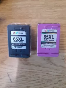 65 XL Black @ 65 XL Color Ink Cartridge Replacement for HP 65 Ink Deskjet 3755 - Picture 1 of 3