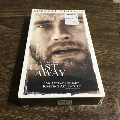 Cast Away (VHS, 2001, Special Edition) Tom Hanks New Sealed - Image 1 of 4
