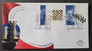 2001 NETHERLANDS NEDERLAND CHESS MAX EUWE NR 434 FDC - Picture 1 of 1