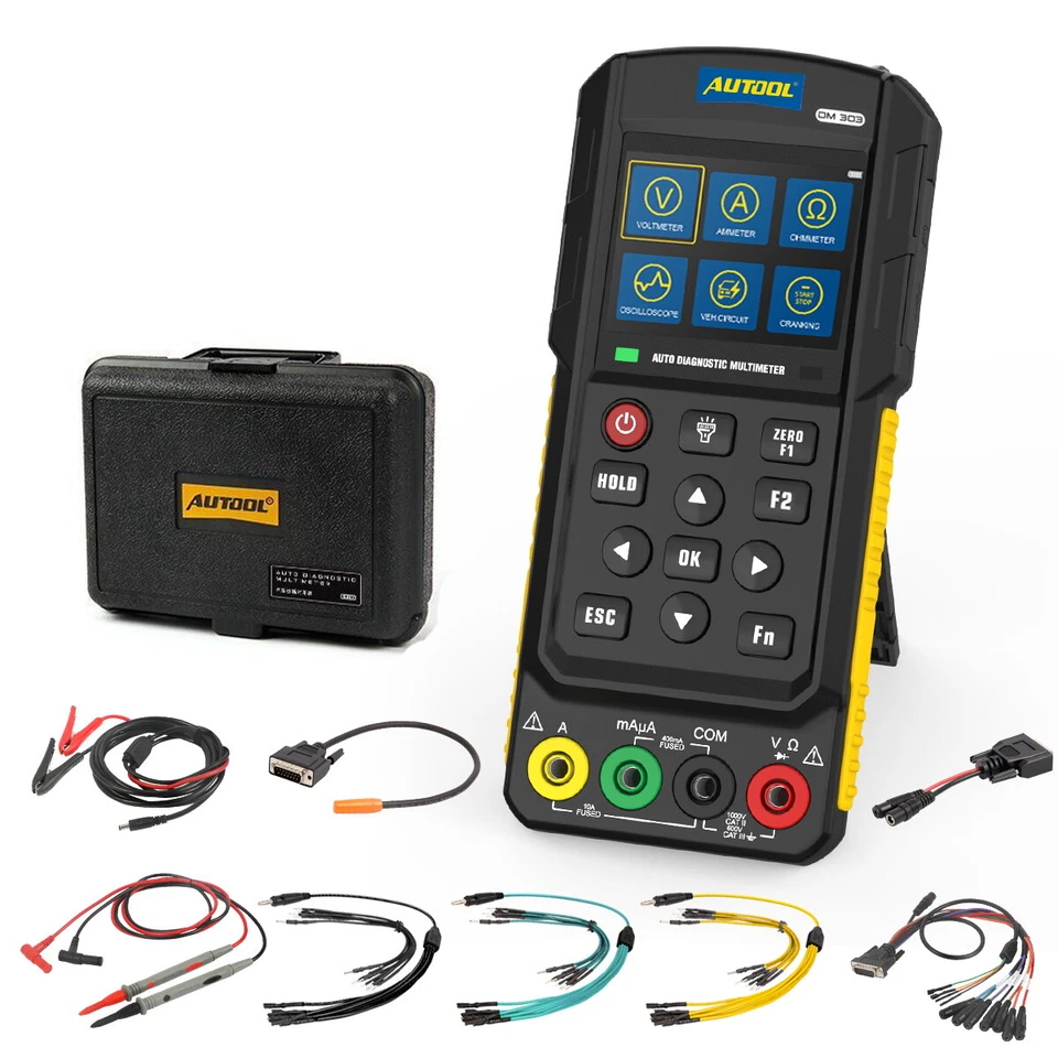 KFZ Digital Multimeter Oszilloskop AC DC Spannungsprüfer Injektortester 2in1  - Bild 1 von 4