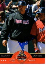 Jeff Smith 2013 New Britain Rock Cats Signed Card