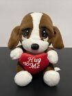 Sad Sam And Honey Plush Heart Love Hug Me 7" Dan Dee Basset Hound Dog Cute