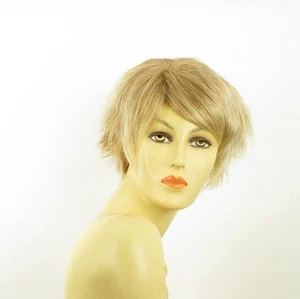 Perruque femme courte blond clair cuivré méché blond clair ROMANE 27t613 - Imagen 1 de 8