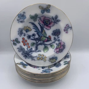 Vintage Keeling Co, Losol Ware Ross Bowl Set Of 8 Bird Design - Picture 1 of 8