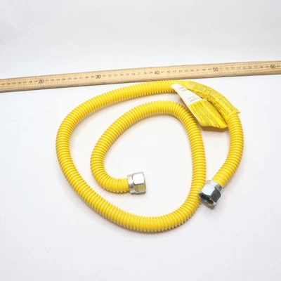 BrassCraft Gas Appliance Connector 3/4" MIP x 1/2" MIP x 48"- Missing Adapters — 第 1/4 张图片