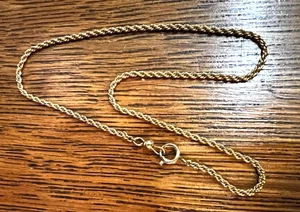 Sturdy 10.25" Ankle Bracelet 14K Yellow Gold 2.6g Bracelet or Anklet-Unisex - Picture 1 of 5