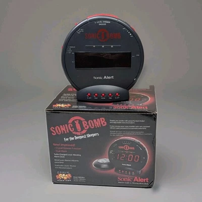 Sonic Alert “Sonic Bomb” Extra‑Loud Alarm Clock w/ Bed Shaker (Dual Alarm) - Image 1 of 4