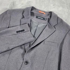 Bluffworks Blazer Mens 46R Gray Classic 2 Button Gramercy Jacket Made USA BW310 - Picture 1 of 17