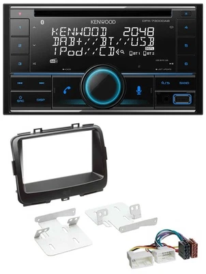 Kenwood CD 2DIN DAB USB MP3 Bluetooth Autoradio für Kia Carens 4 RP ab 2013 - Bild 1 von 4