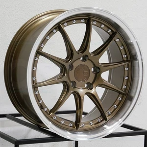One 19x9.5 Aodhan DS07 DS7 5x114.3 15 Bronze Wheel Rim 73.1 - Picture 1 of 6