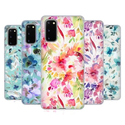 OFFICIAL NINOLA ABSTRACT NATURE FLOWERS SOFT GEL CASE FOR SAMSUNG PHONES 1 - Image 1 of 4