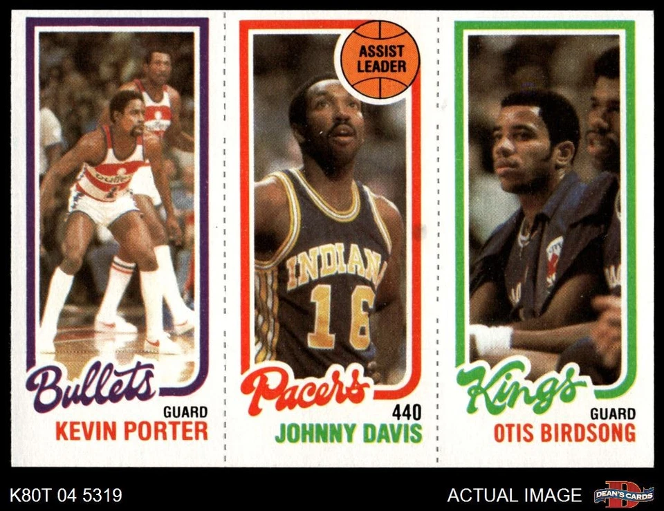 1980 Topps Kevin Porter / Johnny Davis / Otis Birdsong 250 / 114 / 125 7 - NM - Image 1 of 1