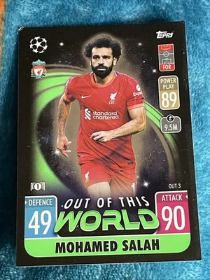 2021-22 Topps Match Attax UCL Extra - Out of this World Mohamed Salah #OUT 3 - Image 1 of 2