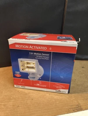 Cooper Lighting MS80W 150-Watt White 110 Deg. Motion-Activated Outdoor Security - Image 1 of 4