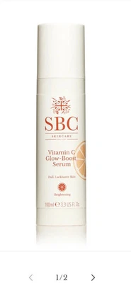 SBC Skincare Vitamin C Glow Boost Face Serum Brightening Anti Ageing 100ml NEW