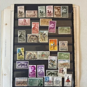 Sammlung Ausland auf Seitenkarten gebraucht postfrisch Spanien und Cols Themen N60b - Bild 1 von 20