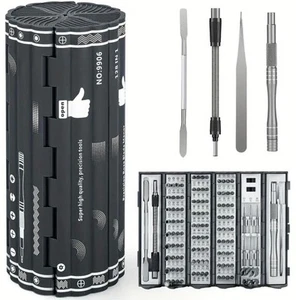128 in 1 Precision Screwdriver Set Magnetic Bit Kit Multi-Function Stainless - Picture 1 of 10