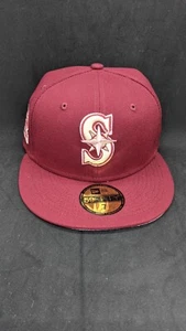 Hat Club Exclusive Red Velvet Seattle Mariners Size 7 🔥🔥 - Picture 1 of 2