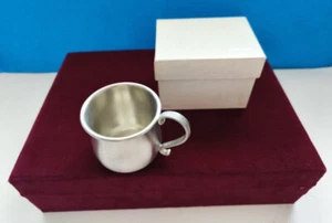 Vintage 1980er Gorham Zinn Becher PH76, H 2,75 Zoll, Neu mit Karton - Bild 1 von 9