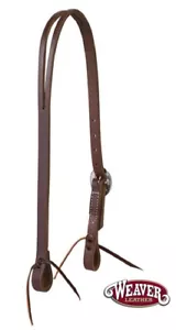 Vaquero de trabajo Split Ear Headstall 3/4 "Arnés Aceitado Tejedora de cuero Nuevo - Imagen 1 de 4