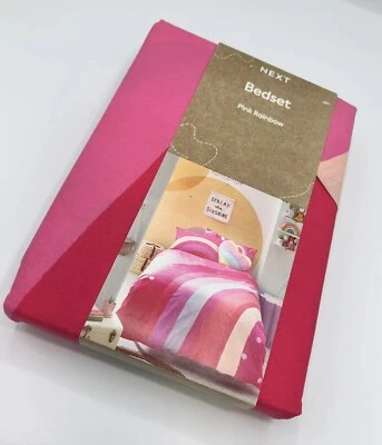 Next Bedding, Single Bedding, Rainbows, Bed Set, Multicoloured, Pink - Image 1 of 4