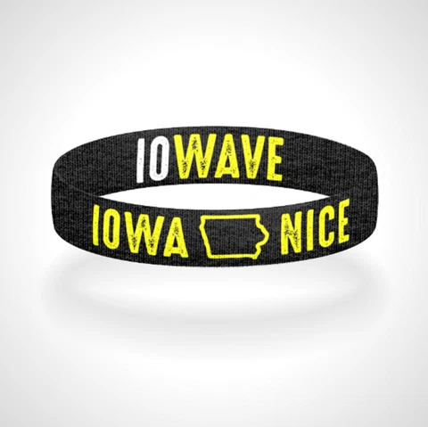 Reversible Iowa Nice & Iowave Wristband Bracelet Proceeds Donated to Hospital Cover
