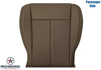 For 2010 2011 Jeep Liberty -Passenger Side Bottom Leather Seat Cover Dark Brown - Image 1 of 4