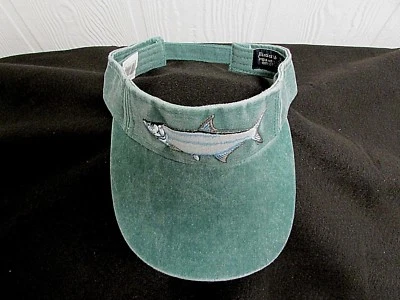 TARPON Gorra Visera Deportiva VERDE Sombrero de Pesca Bordado Peces Ajustable NUEVO A7 Foto 1 de 4